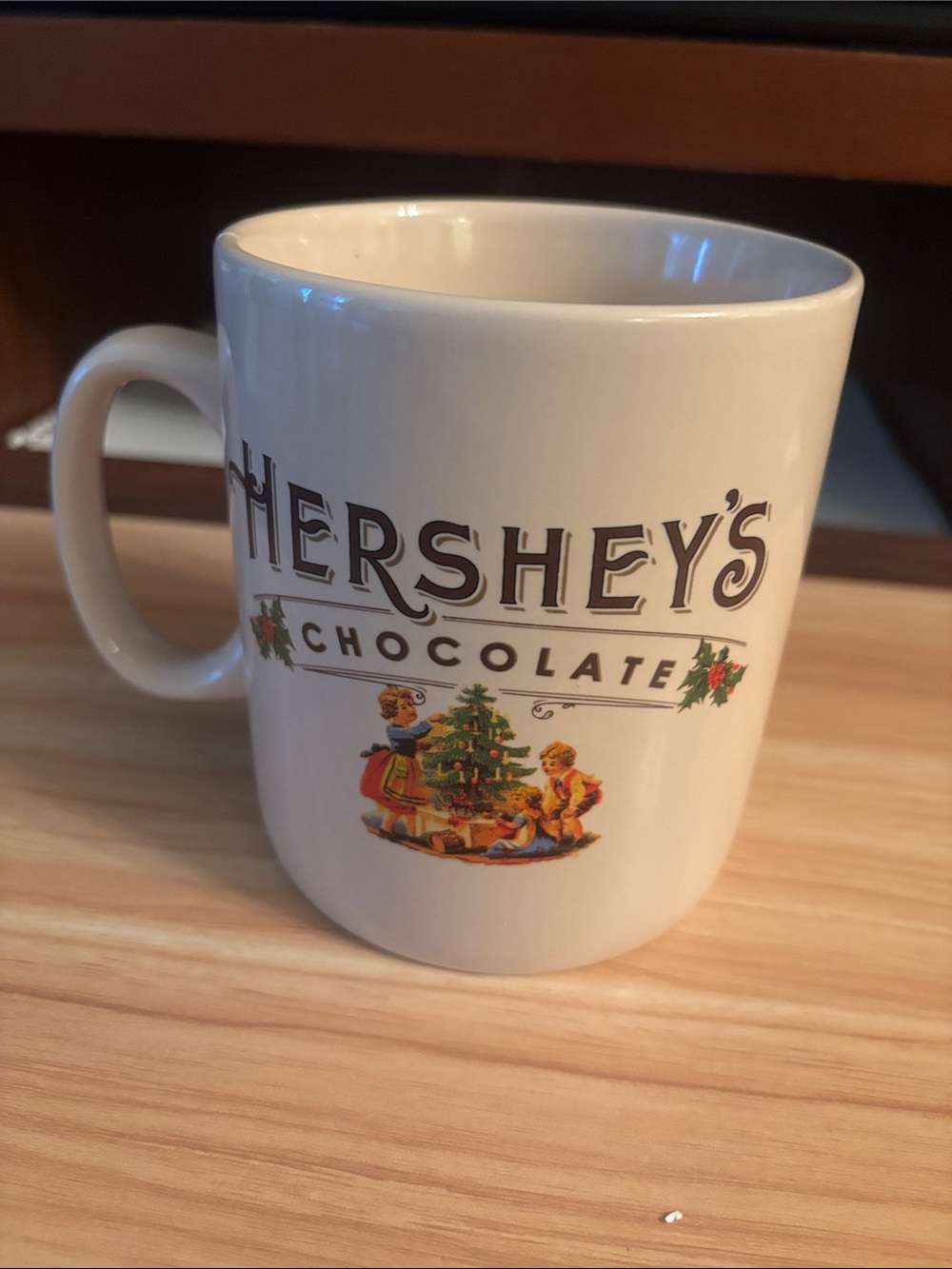White Holiday Chocolate Mug